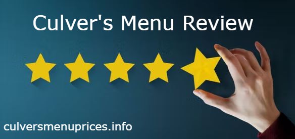 Culver's Menu With Prices